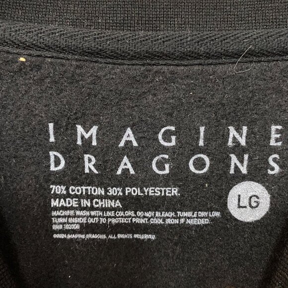 Imagine Dragons Loom World Tour 2024 Crewneck Sweatshirt Large - Picture 5 of 5